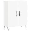 vidaXL Highboard hvit 69,5x34x180 cm konstruert tre