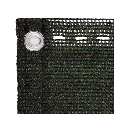 vidaXL Balkongskjerm mørkegrønn 90x500 cm HDPE