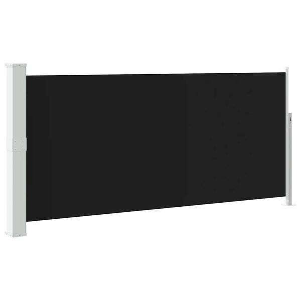 vidaXL Uttrekkbar sidemarkise 140 x 300 cm svart