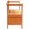 vidaXL Hagemøbel for Oppbevaring Brun 119 x 76 x 44cm Heltre furu