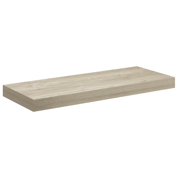 vidaXL Flytende vegghylle eik 60x23,5x3,8 cm MDF