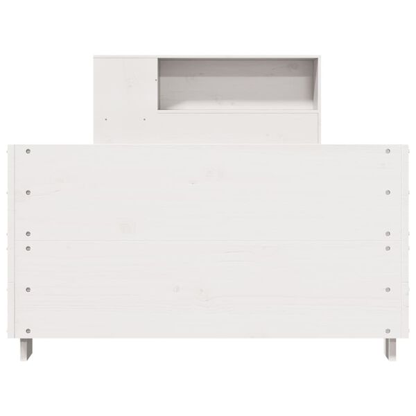 vidaXL Sengeramme uten madrass hvit 100x200 cm heltre furu