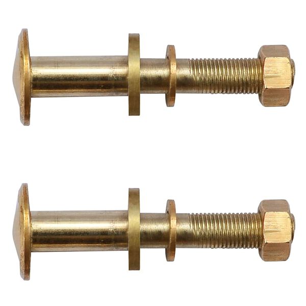 vidaXL Reservehjul for solseng 2 stk heltre teak