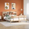 vidaXL Seng med bokhylle uten madrass 180x200 cm heltre furu