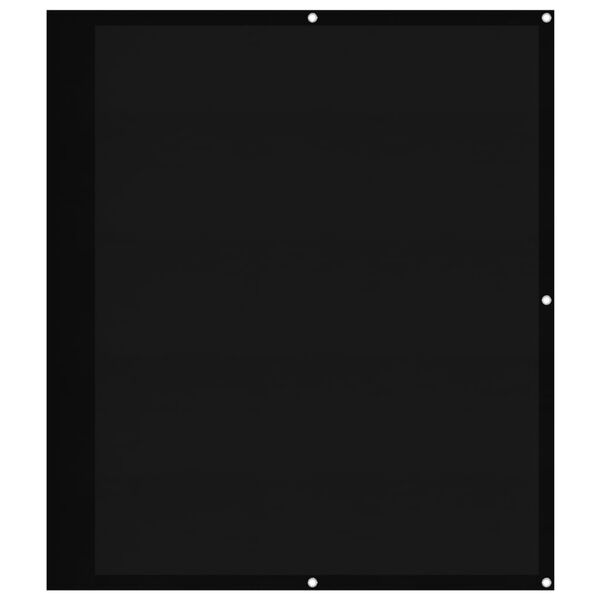 vidaXL Balkongskjerm svart 120x700 cm 100% polyester oxford