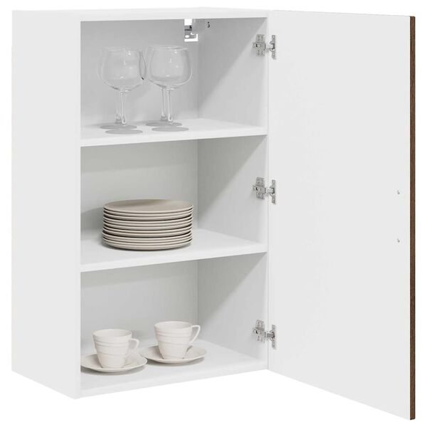 vidaXL Kj&oslash;kkenskap Kalmar Brun Eik 50 x 31 x 80 cm Konstruert tre