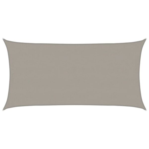 vidaXL Solseil 160 g/m&sup2; rektangul&aelig;r lysegr&aring; 4x7 m HDPE