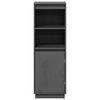 vidaXL Highboard grå 37x34x110 cm heltre furu
