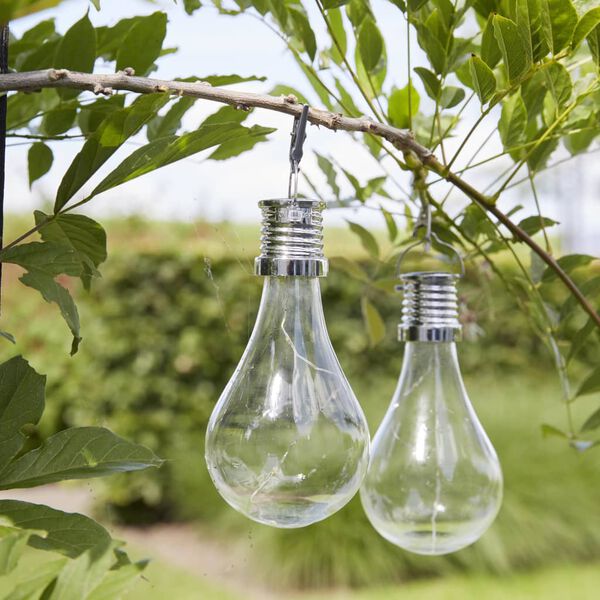 Luxform Soldrevet LED festlys 12 stk gjennomsiktig 95220