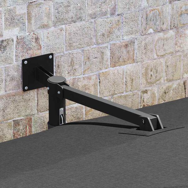 vidaXL Hageparasol Anthracite og svart 248.5 x 247.5 x 160 cm