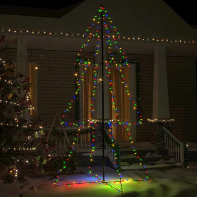 vidaXL Juletrekjegle 300 LED innendørs og utendørs 120x220 cm