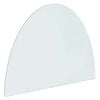 vidaXL Peisglassplate Gjennomsiktig 800 x 600 mm Glass