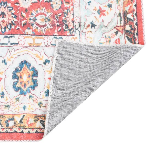 vidaXL Vaskbart og sammenleggbart teppe 180x270cm flerfarget polyester