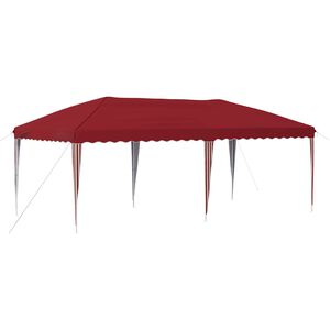 vidaXL Pop-up Festtelt 575 x 290 x 245 cm Burgunder