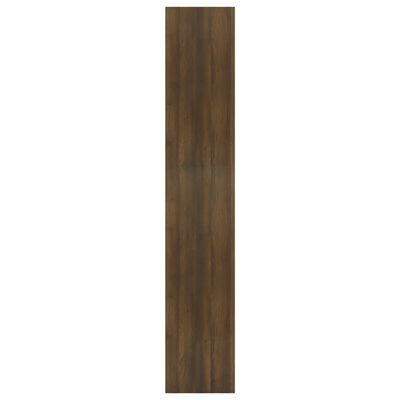 vidaXL Bokhylle/romdeler brun eik 80x30x166 cm sponplate