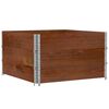 vidaXL Pallekarmer 3 stk brun 100x100 cm heltre furu