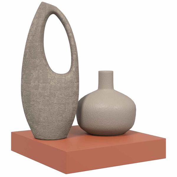 vidaXL Vegghylle Veggmontert R&oslash;d 23 x 23,5 x 4 cm Konstruert tre