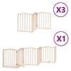 vidaXL Hundeport sammenleggbar 15 paneler 750 cm poppeltre