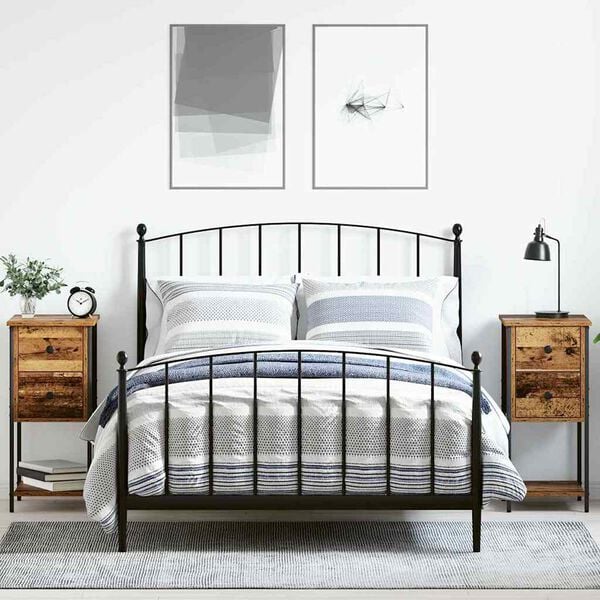 vidaXL Nattbordskap 2 pcs Gammelt tre 32 x 42 x 70 cm Konstruert tre