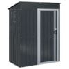 vidaXL Hageskur Antrasitt 137 x 81 x 180 cm Metall