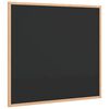vidaXL Tavle med ramme i heltre furu svart 60x55 cm