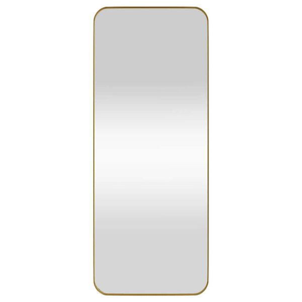 vidaXL Veggmontert speil gull 40x100 cm rektangul&aelig;r
