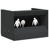 vidaXL Kulefanger boks Svart 29 x 22 x 20 cm St&aring;l