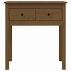 vidaXL Konsollskap honningbrun 70x35x75 cm heltre furu