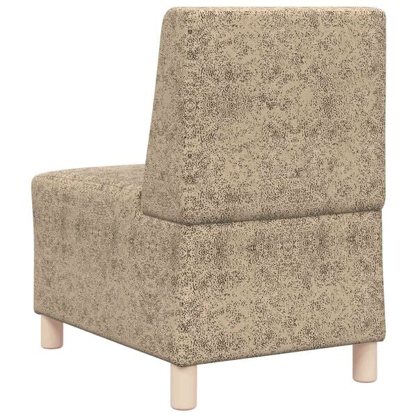 vidaXL | Sofa stol | med pute Lysegr&aring; 55 x 74 x 82 cm Faux semsket skinn