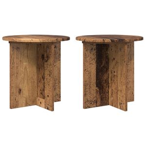 vidaXL Planteholder 2 stk. Gammelt tre 40 x 40 x 40 cm Konstruert tre