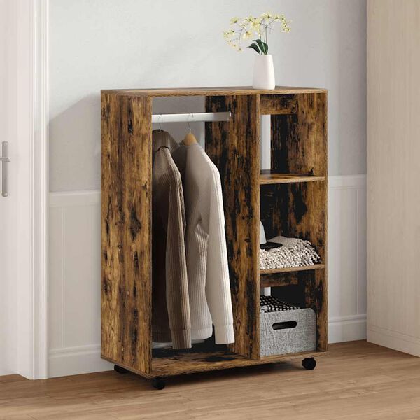 vidaXL Garderobe r&oslash;kt eik 80x40x110 cm konstruert tre