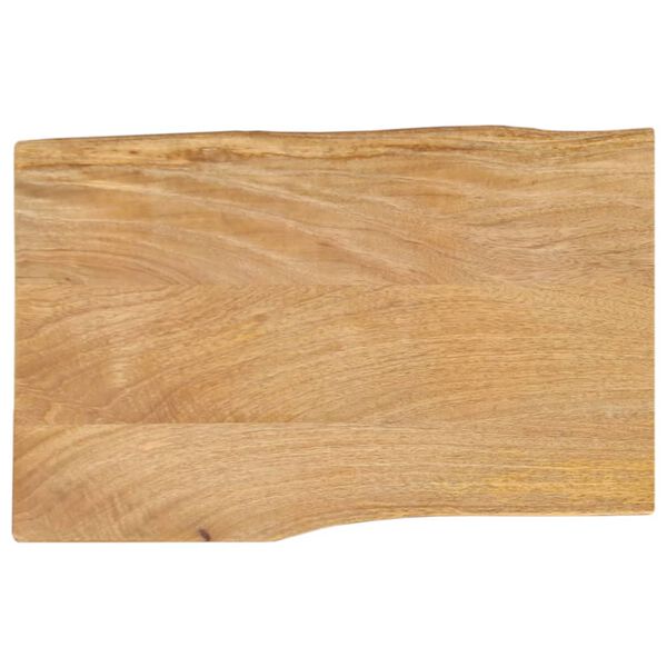 vidaXL Bordplate 60x40x2,5 cm naturlig kant heltre mango