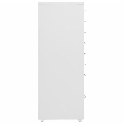 vidaXL Mobilt arkivskap grå 28x41x109 cm metall
