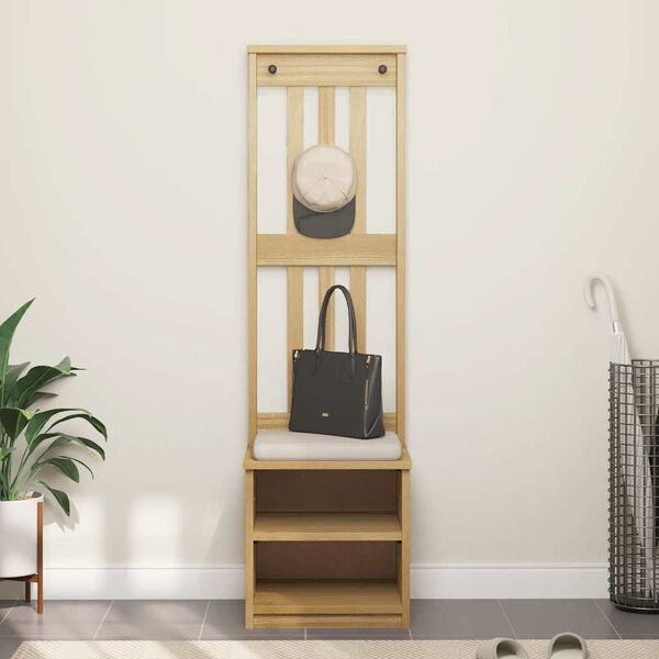 vidaXL Halltre SANDNES 45x40x159,5 cm heltre furu