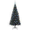 vidaXL Juletre med 300 LED med stativ Svart 180 cm PVC