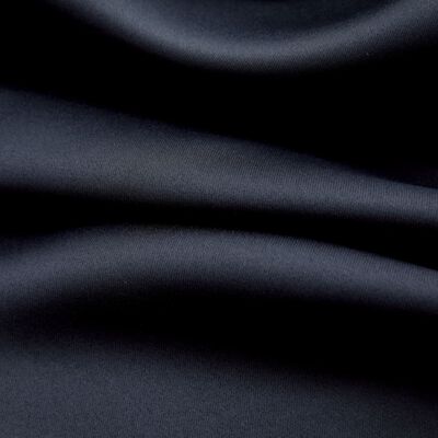 vidaXL Lystette gardiner med metallringer 2 stk svart 140x225 cm