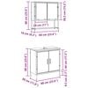 vidaXL Baderomsinnredningssett med lagring 2 pcs Svart 60 x 30 x 60 cm