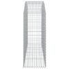 vidaXL Gabionkurv buet 200x50x120/140 cm galvanisert jern