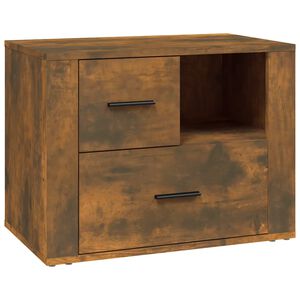 vidaXL Nattbord r&oslash;kt eik 60x36x45 cm konstruert tre