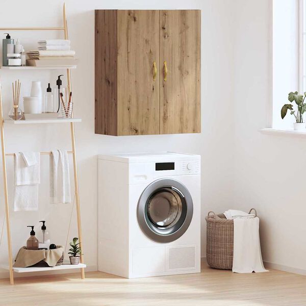 vidaXL Veggskap Artisan Eik 69,5 x 34 x 90 cm Konstruert tre