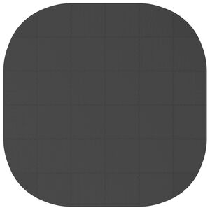 vidaXL Bassenggrunnmatte 36 stk. &Oslash; 350 cm Rund EVA Skum Svart
