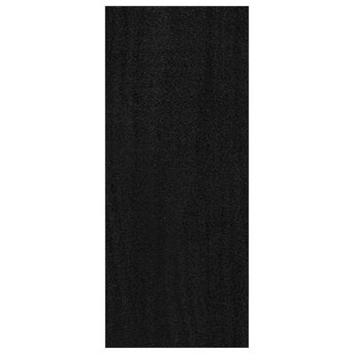 vidaXL Bokhylle svart 40x30x71,5 cm heltre furu