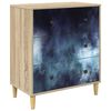 vidaXL Kommode RAALTE Bl&aring; marmorprint 66 x 36,5 x 75 cm Konstruert tre