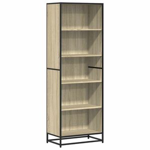 vidaXL Bokhylle sonoma eik 60x35x170,5 cm konstruert tre