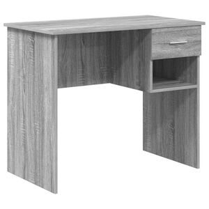 vidaXL Skrivebord Gr&aring; Sonoma 90 x 49 x 75 cm Konstruert tre