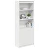 vidaXL Highboard hvit 70x35x180 cm konstruert tre