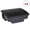 vidaXL Musefeller 4 stk svart 23x19x9,5 cm
