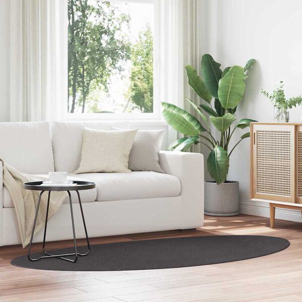 vidaXL Teppe HUARTE Antrasitt 100 x 200 cm Polyester