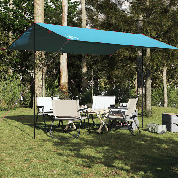 vidaXL Campingpresenning blå 400x294 cm vanntett