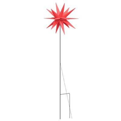 vidaXL Julelys med bakkeplugg og LED foldbar rød 57 cm